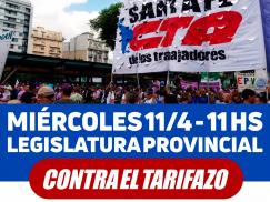 Convocatoria contra los tarifazos en Legislatura