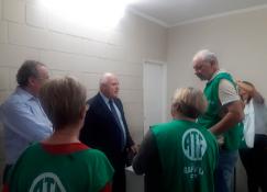 Trabajadores de ATE Rafaela exigieron la reapertura de la Paritaria al gobernador Lifschitz