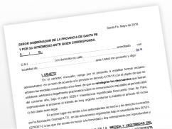 Recurso Administrativo Individual para ser presentado por el descuento del día de paro