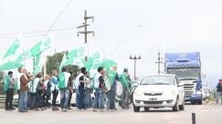 Se realizó una Jornada de protesta en el Aeropuerto de Sauce Viejo