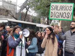 Protesta de trabajadores del Conicet
