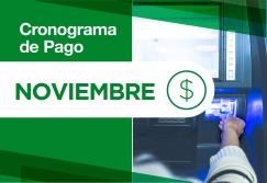 Cronograma de pago correspondiente al mes de noviembre