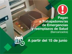 Pago a reemplazos y emergencias de Salud